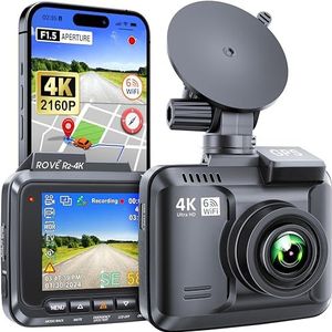 ROVE R2-4K Dash Cam WiFi GPS autocamera Ultra HD 2160P in auto DVR Dashboard Camera Recorder met 150° groothoek, super nachtzicht, G-sensor, parkeerstemming, time-lapse