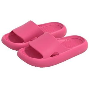 Sandalen, Comfortabele dames zomerpantoffels for thuis, in de badkamer en buitenshuis – ademend en gemakkelijk schoon te maken Slippers voor dames(Red,40 EU)