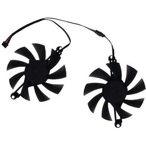 Videokaartventilator XY-D09015B, 2 stuks/set, voor PELADN RX 5600 6GB voor GTX 1660 Super Gaming voor 1660Ti