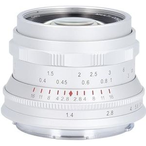 Cameraportretlens, Full-frame Portretlens met 7 Lagen Optische Coating voor Fotografie (WHITE)