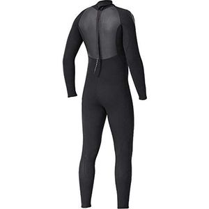 Keenso Duiken Suiit, WS-19491 3 mm Mannen Vrouwen Eendelig Neopreen Nylon Wetsuit met lange mouwen Zwemmen Duikpak (M-Men Zwart)