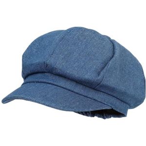 Klassieke stijl Beret Newsboy Cap Ivy Gatsby Beanie Hat voor Vrouwen, Style1 Jean Blue, Eén maat