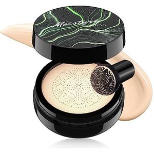 Paddestoelhoofd luchtkussen CC Cream - BB Cream Face Makeup Foundation voor rijpe huid hydraterende concealer verheldert langdurige, gelijkmatige huidskleur voor alle huidtypes, ivoorkleur