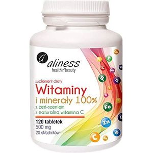 Supplement - Vitaminen en Mineralen - 120 Tabletten - Met Ginseng en Vitamine C