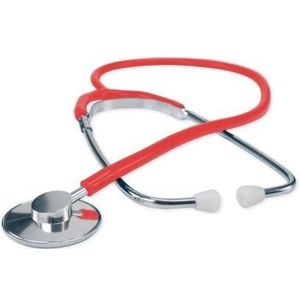 FONENDOSCOPIO IN ALLUMINIO TUBO ROSSO Art. DM130R