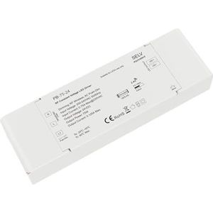 Dimbare LED Driver 12V 24V 75W RF 2.4G Draadloze Afstandsbediening AC 200-240V naar DC 12V 24V Constante Voltage LED Dimmer Driver (Kleur: PB-75-24, Maat: 75W)