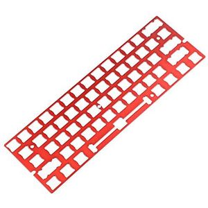 ANSI Geanodiseerd Aluminium Positionering Board Plaat Ondersteuning voor GH60 60% Toetsenbord DIY Ondersteuning Costar Stabilisatoren Cherry PCB Stabilisatoren (Rood)
