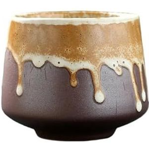 Koffiegeschenken keramische beker grof aardewerk koffiekop huishouden drinken enkele kop koken theekopjes rond het fornuis mok (maat: 101-200 ml, kleur: L)