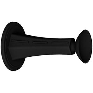 DNCG Deurstoppers, deurstopper, deurstoppers voor de onderkant van de deur, siliconen deurbumper met sterke lijm, deuraccessoires, muurbeschermer, zuigslaapkamer deurstop, zwart, KIFR3606MAIQ9HMK