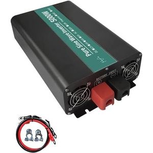 Omvormer 5000W 4000W Zuivere Sinusomvormer 12V 24V 48V DC Naar AC 110V 220V Spanningsomvormer Draagbare Autoomvormer Zonne-LED-omvormer(12V,110V 60Hz USA,4000W)