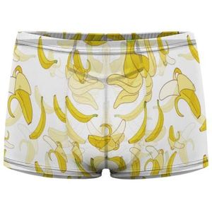Banaan Patroon Heren Boxer Slips Sexy Shorts Mesh Boxers Ondergoed Ademend Onderbroek Thong