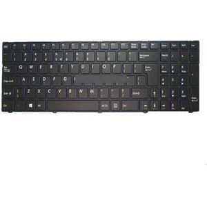 Laptoptoetsenbord voor MEDION voor AKOYA P7402 MD60850 met frame, blauwe rand, Duits/België BE/Engelse gebruikersinterface/Zwitsers-Duits(English UI)
