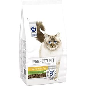 Perfect Fit Kattenvoer Sensitive Adult 1+ Indoor, Kalkoen Smaal, 1 Zak (1 x 7 kg)