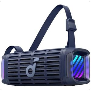 Soundcore Boom 3i van Anker, compacte buitenluidspreker, IP68 waterdicht, drijvende weergave, zoutwaterbestendig, BassUp 2.0, 50W draagbare luidspreker, Bluetooth 5.3, 16H, TWS, kajak/vissen