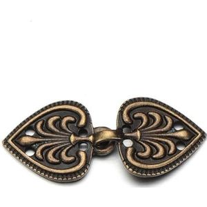 Shirt Cinch Swirl Clip Cape Clips, Sjaal- en cardiganclips for dames meisjes, 3-pack, veelkleurig(2-antique Bronze)