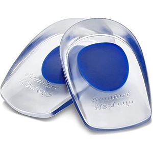 Gel hiel kussen - Silicone Gel Hiel Cups - Shoe Inserts voor Plantaire Fasciitis, pijnlijke hiel, Bone Spur & Achilles pijnbestrijding beschermers - Foot Comfort Pads (BS0452G S schoenmaat: 4.5~8)