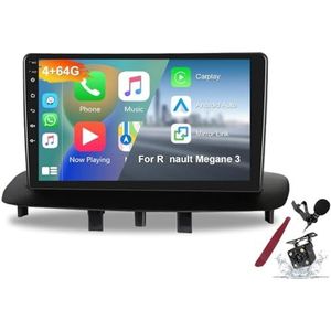 Android 15 Autoradio voor R-enault Megane 3 (2008-2014) 9 inch 2K touchscreen 2000 * 1200 Android Head Unit Multimediaspeler met Carplay, GPS-navigatie, Bluetooth, 5G WiFi, DSP, SWC,Y3