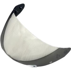 Motorhelm vizier lens, Helmvizier, motorhelmvizier for LS2 FF352/ FF351/ FF369/ FF384/ FF802 Helmlens Windscherm Gezichtsscherm UV-bescherming (helder)(Silver)