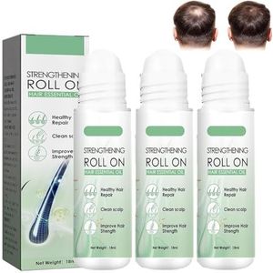 Renew Hair X, Renew Hair X Roll-On Haar- en Baardhergroei, Haargroei Behandeling voor Haaruitval, Haar- en Baardhergroei Roll On Serum voor Vrouwen Mannen (3 stuks)
