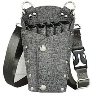 Kapperstas, gereedschapstas, kapperstas, kapsalon, haarstylist, schaar, fanny pack, haar knippen, kit tas voor huisdieren, groomer, barber (grijs)