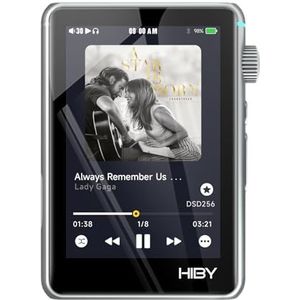 HiBy Audio-speler met hoge resolutie R3 II 2025, dual-DAC-chips, MQA-decodering, Qobuz/Tidal speler met Bluetooth 5.1, 3,5 mm SE/4,4 mm BAL-aansluitingen, uitbreidbaar geheugen van