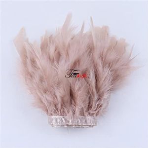 Pluizige veren versieringen DIY handwerk pluimen op lint trouwjurk accessoires decoratieve veren voor ambachten-kleur 008