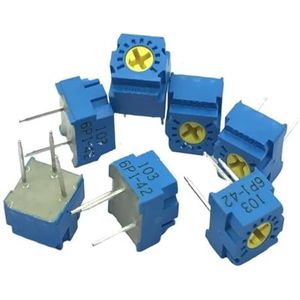 GF063P1 102 103 2K/5K10K/20K/50K/100K/200K/500K 105 100 200 500 Aansluiting Potentiometer vervangen 3362P (500 Ohm)