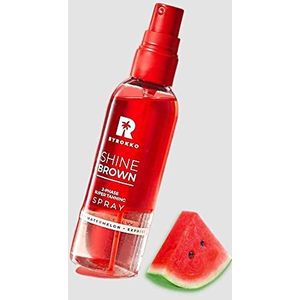 BYROKKO Original Shine Brown Watermeloen Tweefasige Spray Tanning Olie met Hyaluronzuur 104 ml Verfrissend superlicht en hydraterende Tan Accelerator voor Express Tan in Zonnebank & Outdoor Sun