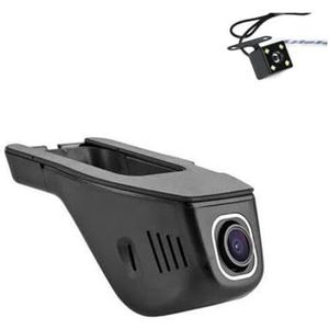 Auto Road Record WiFi DVR Dash Camera Rijvideorecorder Compatibel met Mitsubishi Outlander Airtrek 2012~2017(Front And Back)