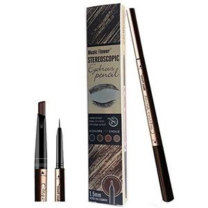 New Era Wenkbrauwstift voor ogen Make-upstift met - 24 uur lang waterproof en langhoudend (donkerbruin)