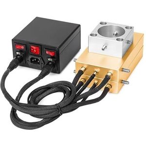 Hittepers, Max 20T Druk Rosin 4 * 7 ""Druk Plaat Warmte Aluminium Persplaten Met Temp Controller PID Box for Wax Bloem Olie Extraheren