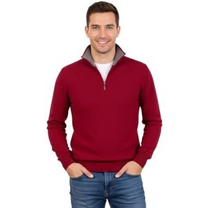 Marenza Coltrui voor heren van kasjmier-zijde, gemaakt in Italië, bordeaux., XL