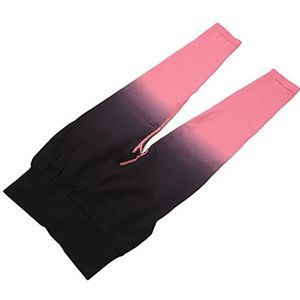 Hoog Getailleerde Yoga-legging, ANGGREK Butt Lifting Yoga-broek Sneldrogende Hoog Getailleerde Yoga-legging voor Dames Lady Gradient (zwart roze)