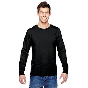 Fruit of the Loom - Shirt met lange mouwen 'Valueweight Longsleeve T'. - zwart - L