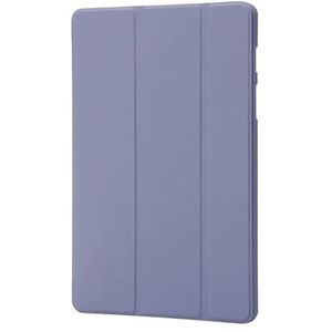 Trifold PU Leather Soft Back Stand Tablet Case Geschikt for Samsung Galaxy Tab A9 8.7 inch SM X110 X115 case Funda (Color : Lavender gray, Size : Tab A9 (8.7 inch))