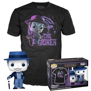 Funko Pop! & Tee: Batman - (1989) - the Joker - M - Batman 1989 - T-Shirt - Kleding met verzamelbare vinylfiguur - Cadeau-idee - Speelgoed en shirt met korte mouwen voor volwassenen, uniseks, mannen