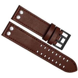 dayeer Voor HAMILTON H760250 H77616533 Lederen Horlogeband Polsbandje Horlogebanden Met Knop Sluiting (Color : Brown black, Size : 20mm)