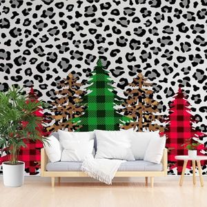 Dppyuxa Behang Kinderkamer Luipaard Abstract Panoramisch Behang 450 x 315 Woonkamer Wanddecoratie, 3D Vlies Wandtapijt voor Foto Wanddecoratie