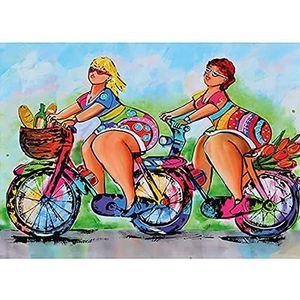 Schilderen op nummers voor Sexy tiener dikke vrouw volwassenen beginners olieverfschilderij Kits Kleurrijke Canvas verf verfwerken 40x50cm Geen frame