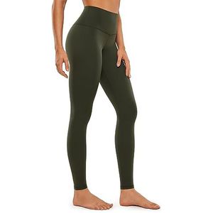 CRZ YOGA Butterluxe Extra Lange Legging voor Lange Vrouwen 31 Inch - Hoog Getailleerde Atletische Workout Legging Zachte Yoga Broek Olijfgroen M