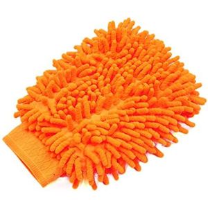 XYWHPGV Oranje Microfiber Chenille Wassen Schoonmakende Handschoen Want voor Car Vehicle Body(95e30 f5587 61c24 c0795 6ebe7 8b592