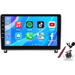 Android 14 Autoradio Stereo voor P-eugeot 407(2004-2011) 9""Touchscreen Multimedia Speler met Draadloze Carplay GPS Navigatie FM RDS Bluetooth 5G-WiFi SWC DSP,M100s