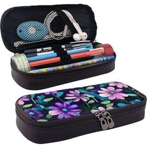 YoupO Etui Pen Tas voor Vrouwen Pen Case Organizer Potlood Gevallen voor Kantoor Thuis Paars Camellia, Zwart, Eén maat, Tas Organizer