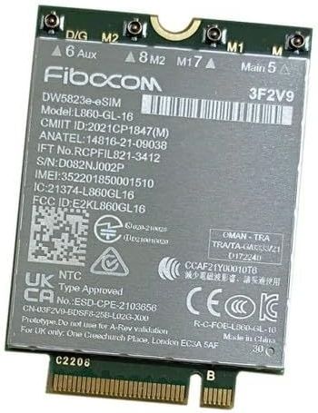 Dell DW5823E - Intern WWAN - 1000 Mbit/s