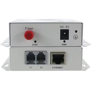 2-kanaals telefoon 1-kanaals netwerktelefoon Optische transceiver met PCM-spraak Ronde poort FC SM Optische vezel 1 set