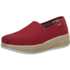 Skechers Urban Highlites Espadrille Slip On Platform, voor dames, rood/uitstapje, eenkleurig (Getaway Solids), 38,5 EU, Rood uitstapje effen Getaway Solids, 38.5 EU