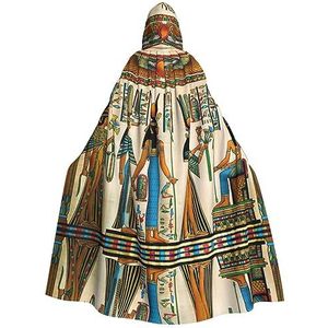 GAGALU Halloween Hooded Robe Mantel Vrouwen In Het Oude Egypte Gedrukt Cosplay Kostuum Kerst Heks Vampier Mantel Voor Vrouwen Mannen
