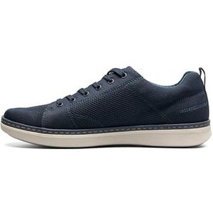 Nunn Bush Mannen Aspire Knit Mocassin Toe Sneaker Oxford Comfortabele Lichtgewicht Stof Lace Up, Navy, 10 UK, marineblauw, 42.5 EU