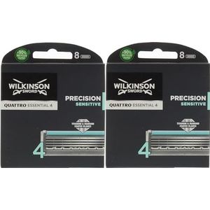 Wilkinson Sword 16 x Sensitive Quattro Titanium scheermesjes