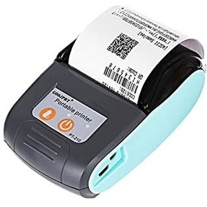 Handheld Inkjet -printer Draagbare thermische BT 4.0 Ontvangstprinter Mini Printer Mobiele 58mm Machine Taxi-printer Niet gemakkelijk te vervagen(White)